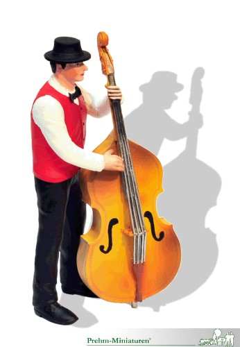 Prehm-Miniaturen Art.-Nr. 500034 A - Modell eines Dixi Musikers mit Kontrabass