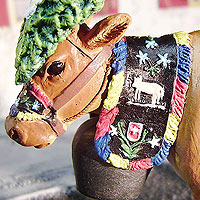 Kuh geschmückt für den Almabtrieb - Kunststoff-Figur - Neuheit 2011