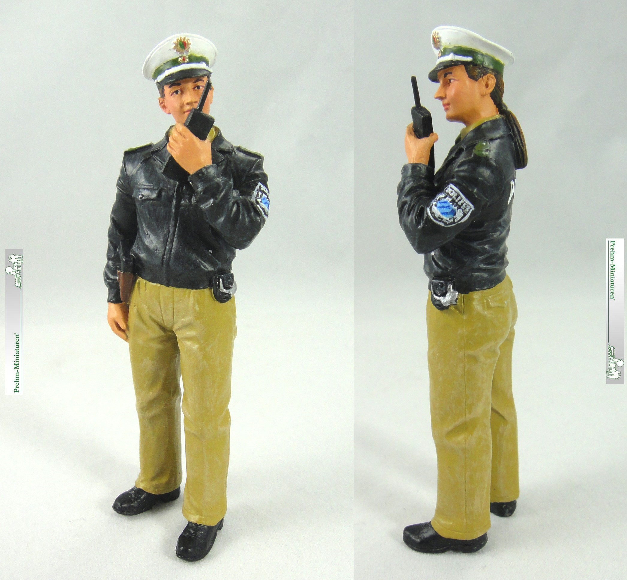 500046 - Polizistin, grüne Uniform mit Fungerät